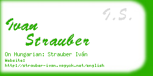 ivan strauber business card